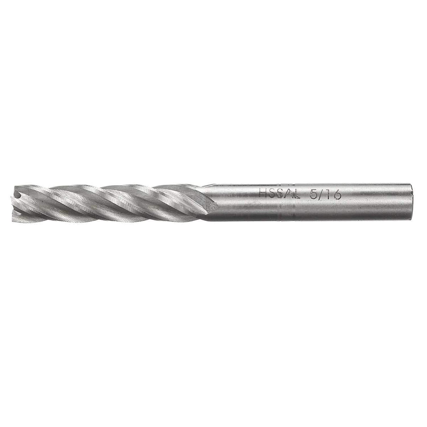 SCOOVY Solid 8Pcs/Set Milling Cutter Drill Bit Tools Solid Carbide End Milling Cutter 4 Flute HSS 1/16-1/2 Inch