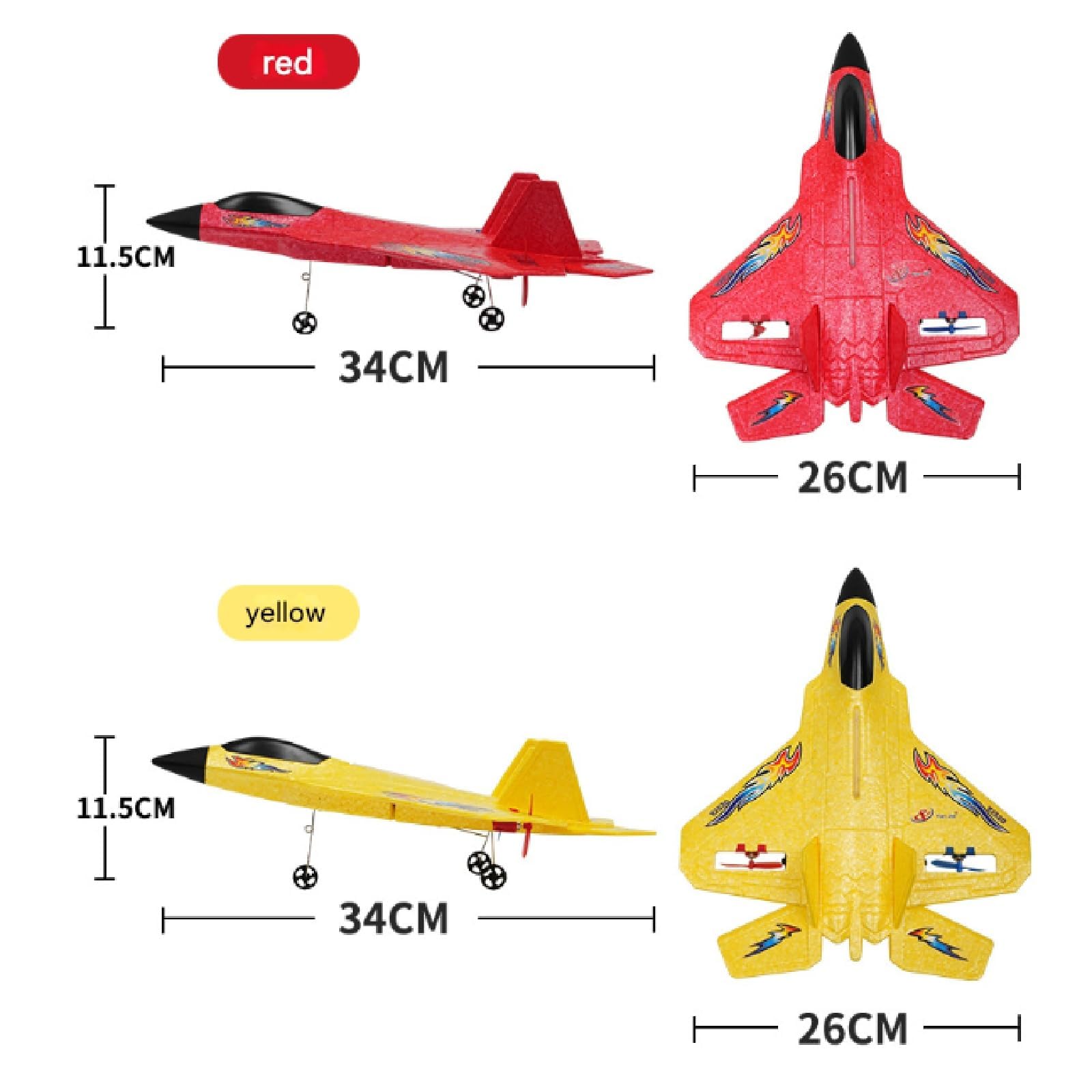 2.4GHz 2CH RC Glider: Outdoor Rc Glider for Grass, Crash Proof Plane, Auto-Balance Gyro & Simple Controls - Easy to Fly for Beginners (Red)