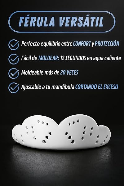 LittleCreators - Ferula de Descarga, Protector Bucal | Pack 4 pcs Ferula de Descarga Bruxismo, Protector Bucal Nocturno, contra Rechinamiento de Dientes/Bruxismo, Practica Deportiva - 2