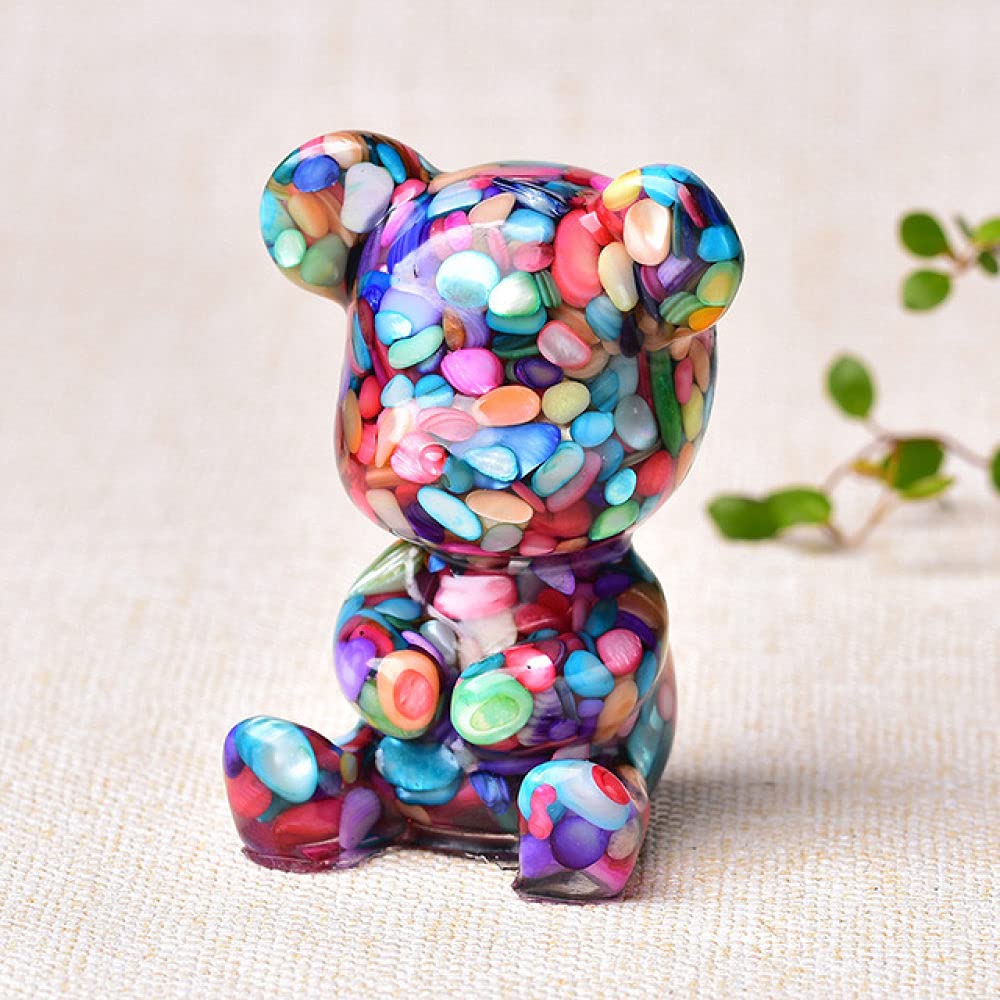 Niedźwiedź Home Decor rzeźba figurka niedźwiedź jeleń ozdoba biuro pokój dziecięcy świąteczny prezent zwierzęca kamienna statua dekoracja, miś