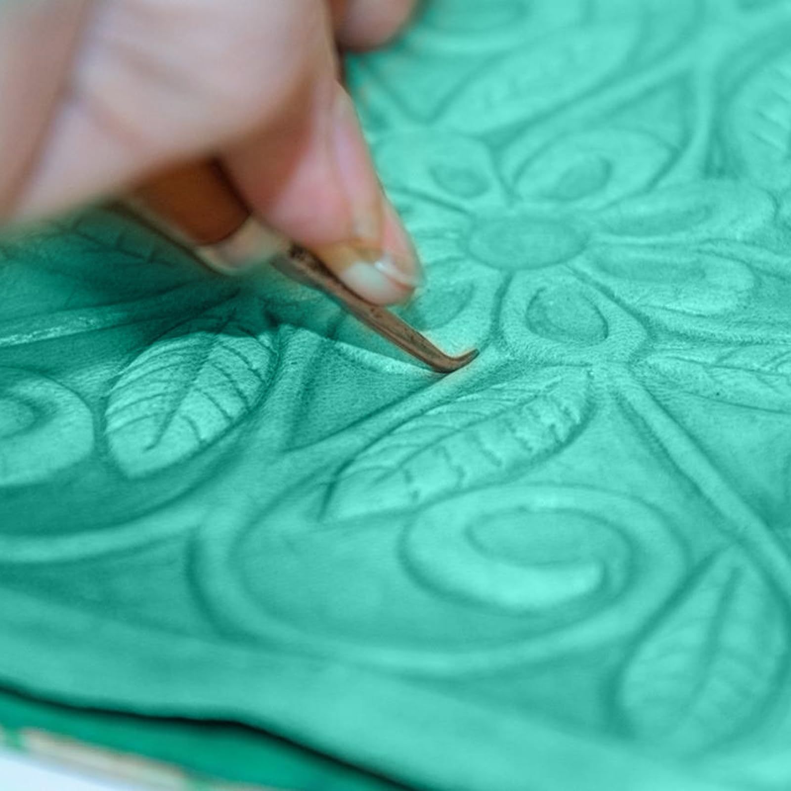 BAIFULAI 5 fogli di linoleum in gomma morbida, 2A4 + A5 + 2A6, piastra in linoleum in gomma morbida, pannelli di taglio linoleico verde, set per timbri, fai da te e progetti di stampa