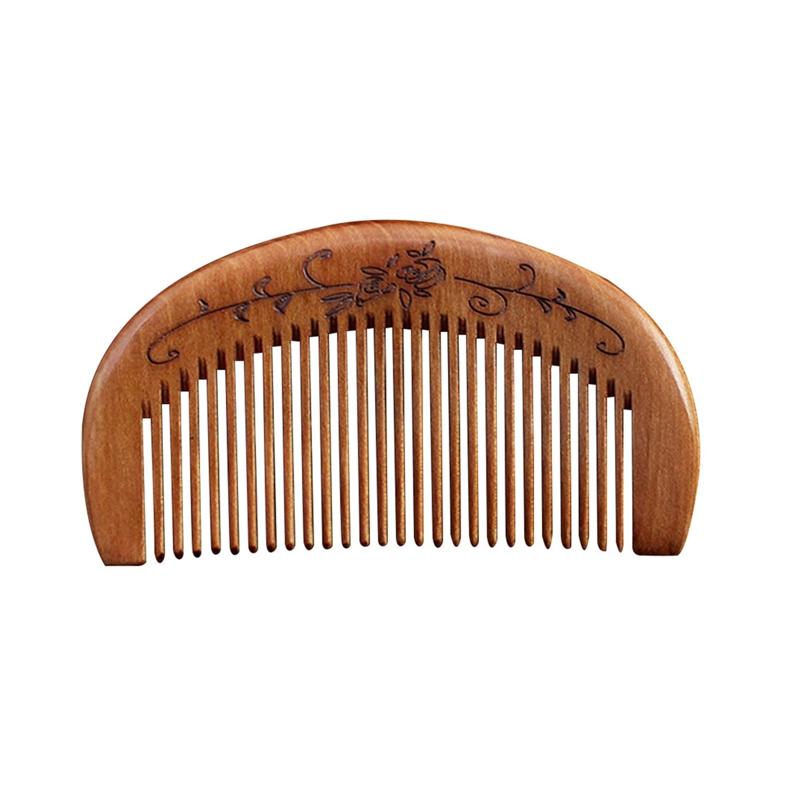1 0 cm Peinado de melocotón Peinado peinador de Cabello Peine Peine Peine Peine Peine de Madera Tallada (Color : 02)