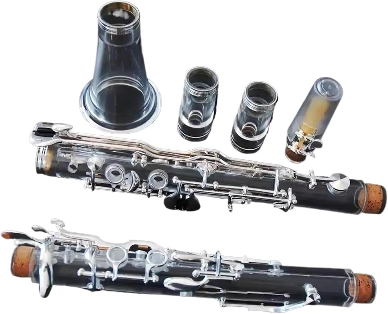 G Clarinet 18 Keys Silver Gold Plated Instrument