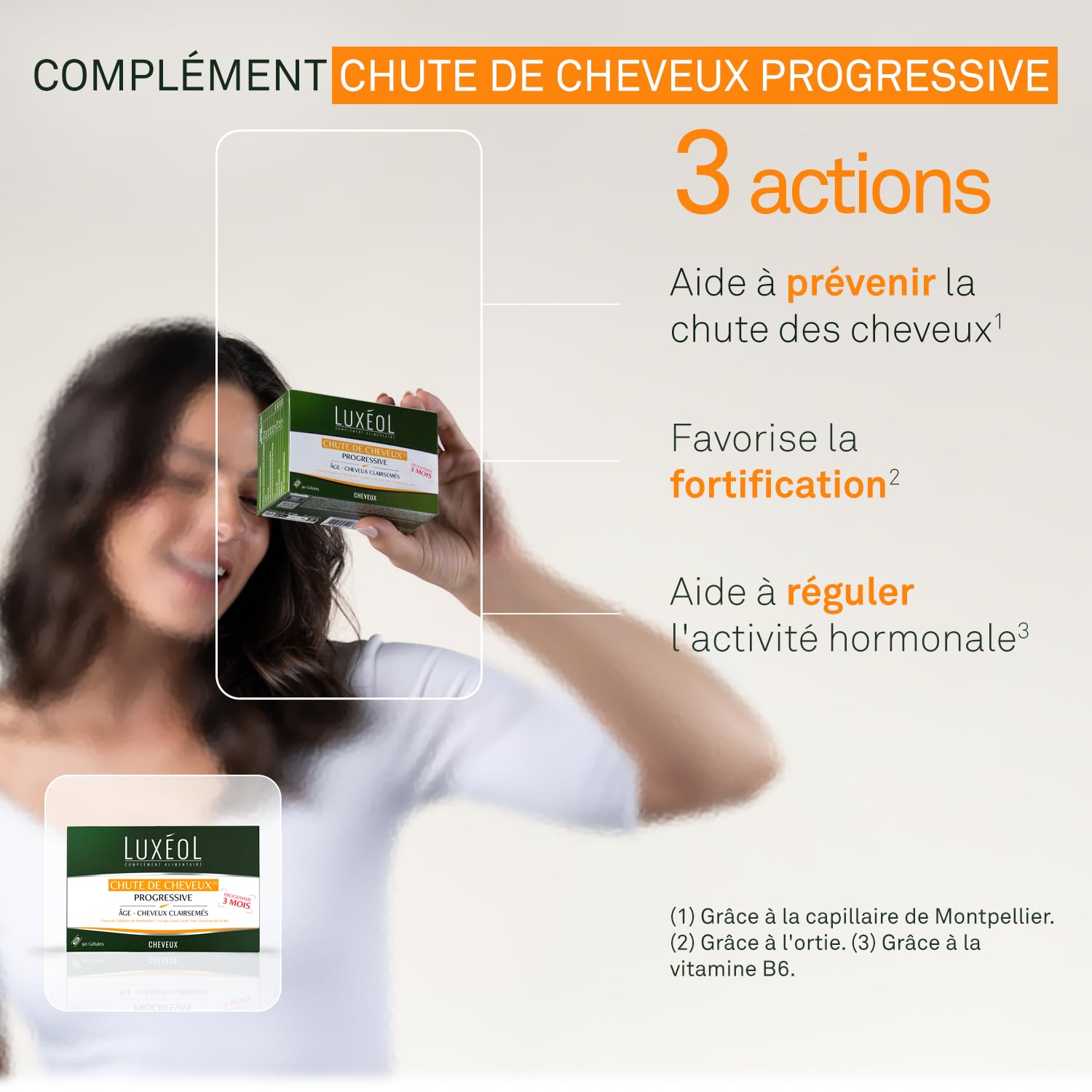 LUXÉOL - Routine Chute de Cheveux Homme - Chute de Cheveux