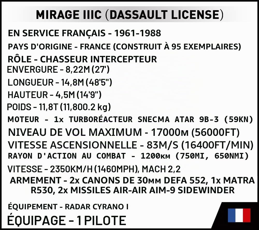 COBI 5826 - Mirage IIIC