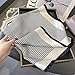 CYian Silk Feeling Scarf for Women Square Scarf Satin Head Scarves Fashion Neck Scarfs for Bag Hair Scarves Gift 27.5 × 27.5 inches,Grid Black