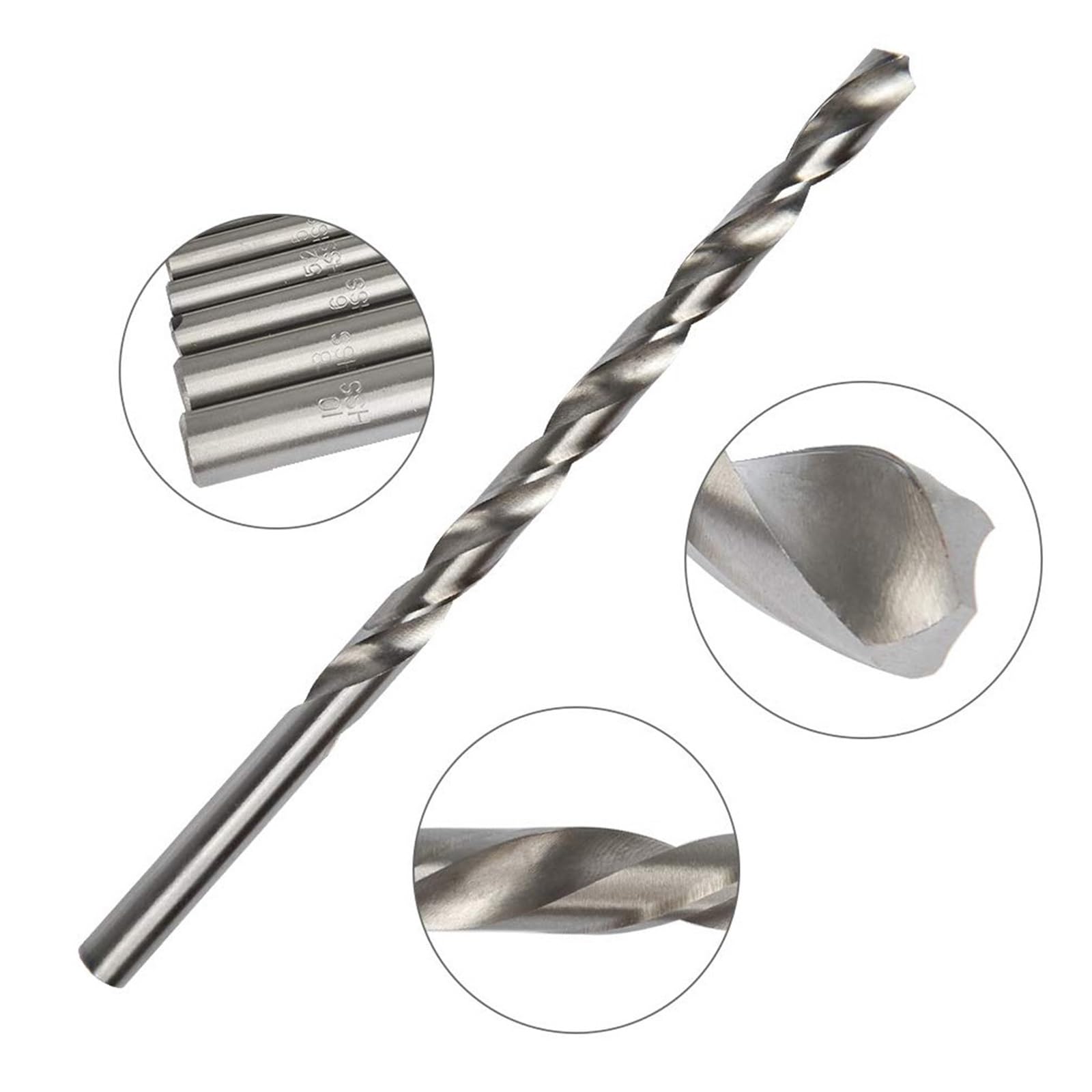 1 pz 2mm-16mm extra lungo 250mm metallo legno plastica HSS punta elicoidale trapano (2/3/3.5/4/4.5/5/5.5/6/6.5/7/8/9/10/11/12/13/14/15/16mm)(3mm)