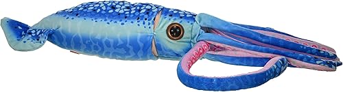 Miniatura 7 de Wild Republic Wr Print - Peluche de calamar de peluche, juguete de peluche, regalos para niños, azul, 22 pulgadas