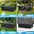 Velway Patio Furniture Cover Outdoor, Waterproof Rectangular Patio Table Chair Set Cover, 98"Lx78"Wx28"H, All Weather Oxford Tear-Resistant Sectional Sofa Set Covers with Windproof Design, Black