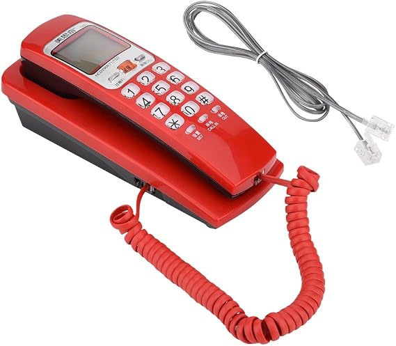 Hakeeta Fashion/DTMF Standard Corded Phone Landline Phone with Caller ID, Support Callback Function and One-Key Replay Function, Suitable for Home or Office