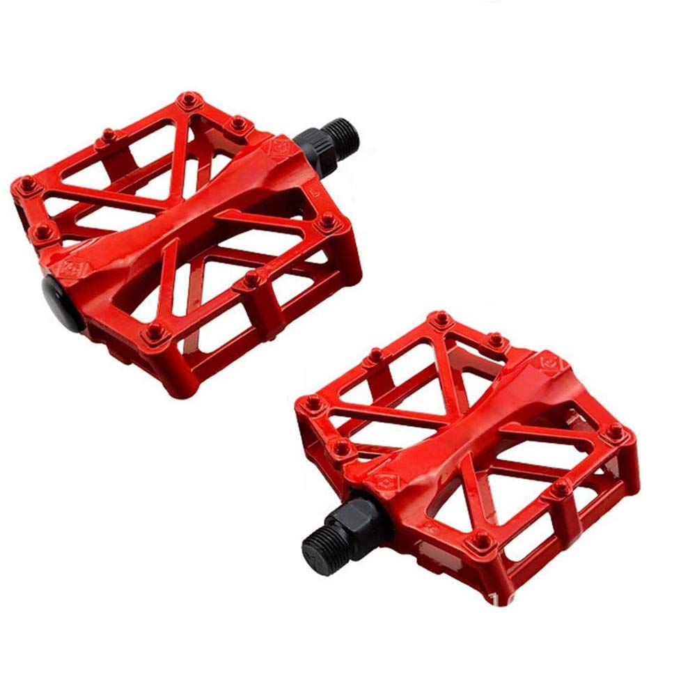 Zmarthumb - Bike pedals - Mountain Bike Pedals - Aluminum CNC Bearing Bicycle Pedals - Road Bike Pedals with 16 Anti-skid Pins - Lightweight Platform Pedals - 9/16" Spindle Bike Pedal for BMX/MTB Bike