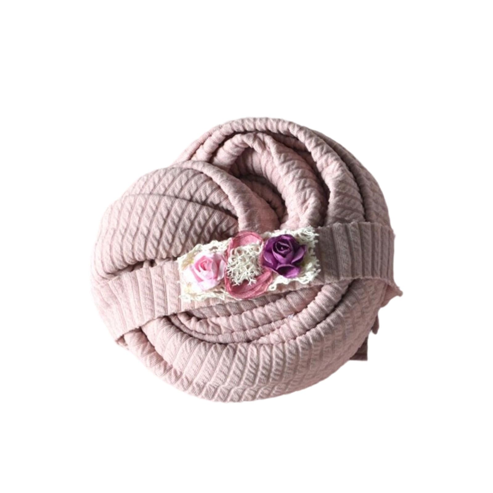 ZBIianxer Adorable Baby Photo Swaddles Wrap Towel and Headband Hairband Pillow Set Soft Safe for Sensitive Skin Wrapping Towel