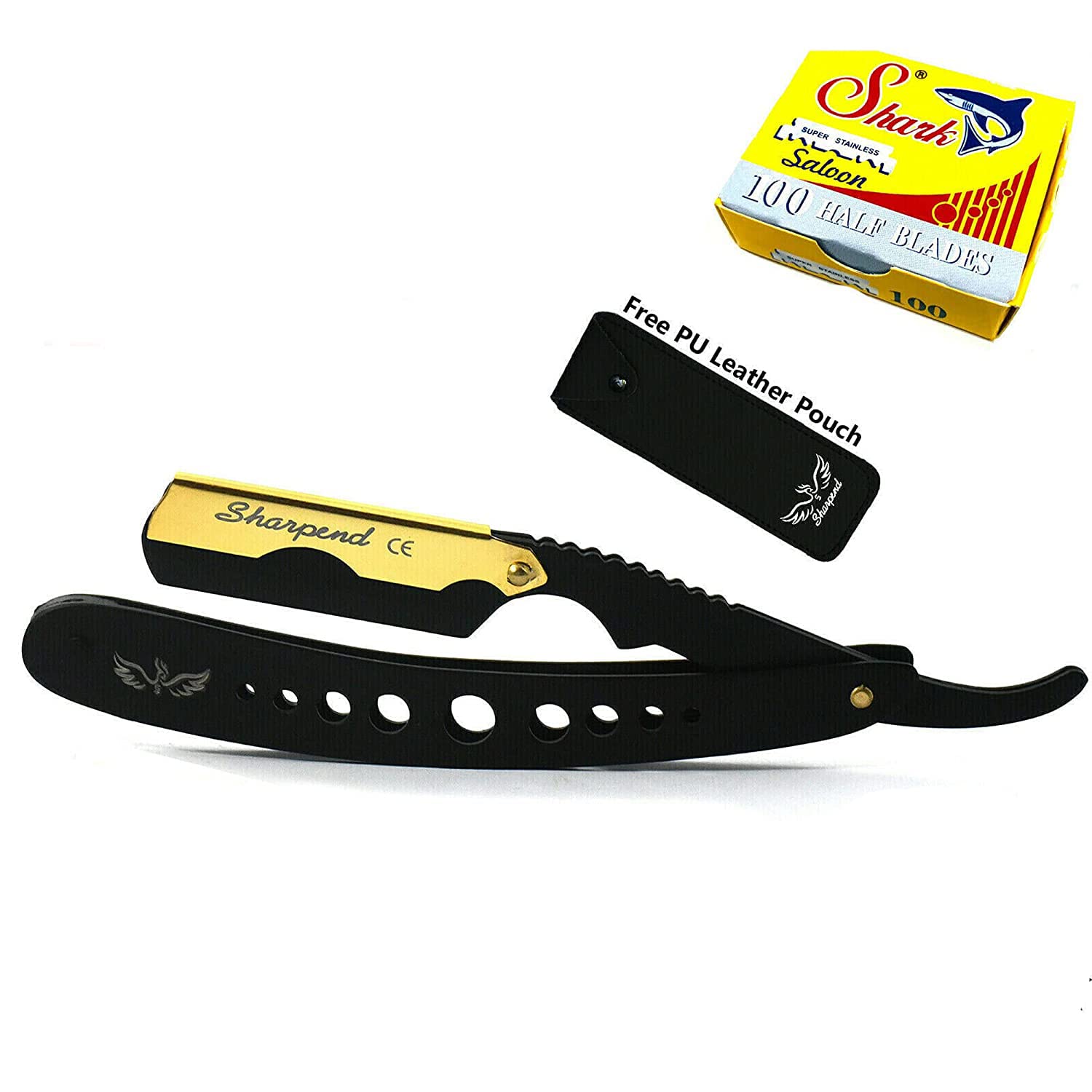 Sharpend Professional straight razor for men Handmade stainless Steel straight Razor kit Barber Razor Men Straight Razor Blade shavette straight edge razor