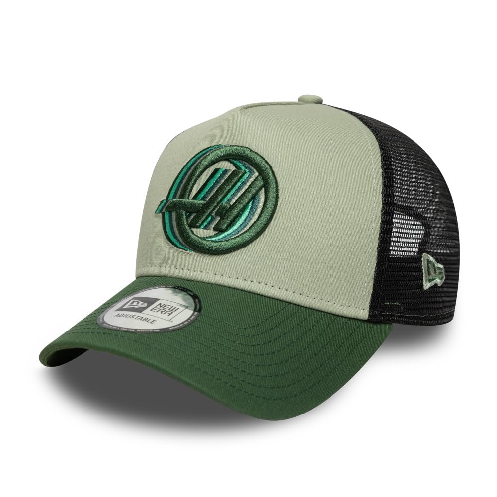 New Era A-Frame Snapback Trucker Cap - F1 HAAS Green - One Size
