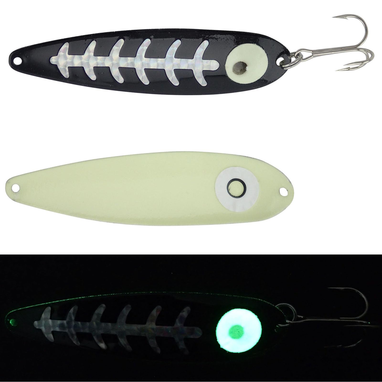 Moonshine Lures Silver Carbon Standard Double Glow Series 4