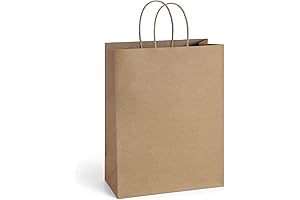 BagDream Gift Bags with Handles: Premium Brown Kraft Paper for All Occasions