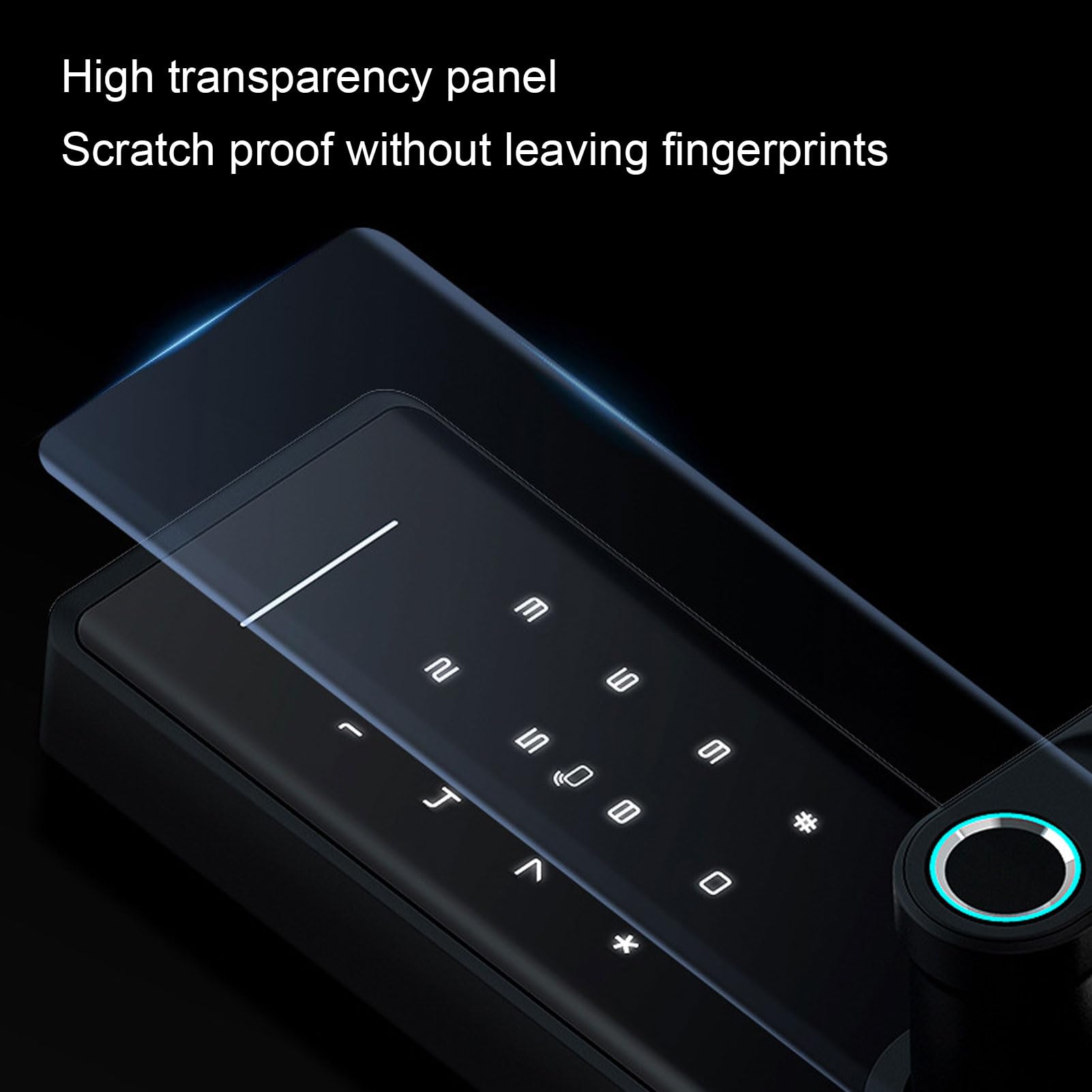 Cerradura de Puerta con Huella Dactilar, Tarjeta de Contraseña y Desbloqueo Mediante Aplicación, Cerradura Digital Inteligente sin Llave, Tecnología Biométrica