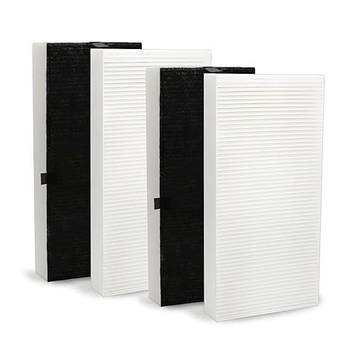 4 Pack Filter Replacement for FRF102B, Compatible with Filter U HRF201B Compatible with HHT270, HHT290 Series - White