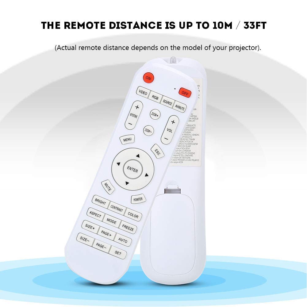 cigemay Universal remote control for projector One universal all-in-one remote control suitable for multiple devices compatible with various smart projects - Image 2
