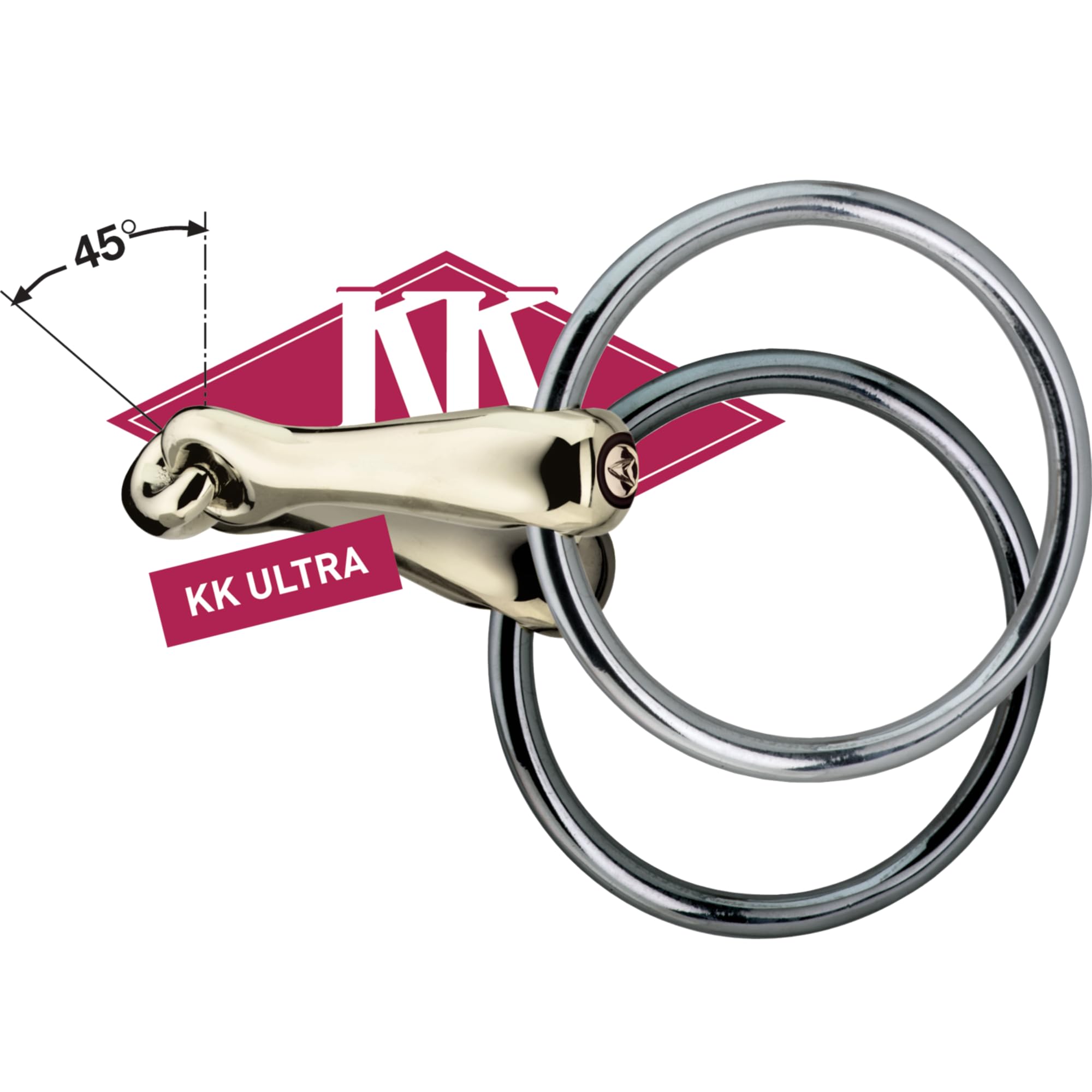 Sprenger KK Ultra Baucher Gebiss Fillistrense 16 mm, Sensogan, 145 mm Weite, Pferdegebiss & Training, Ohne Kristall, Reitsport Zubehör, für Pferd und Reiter, Training und Turnier