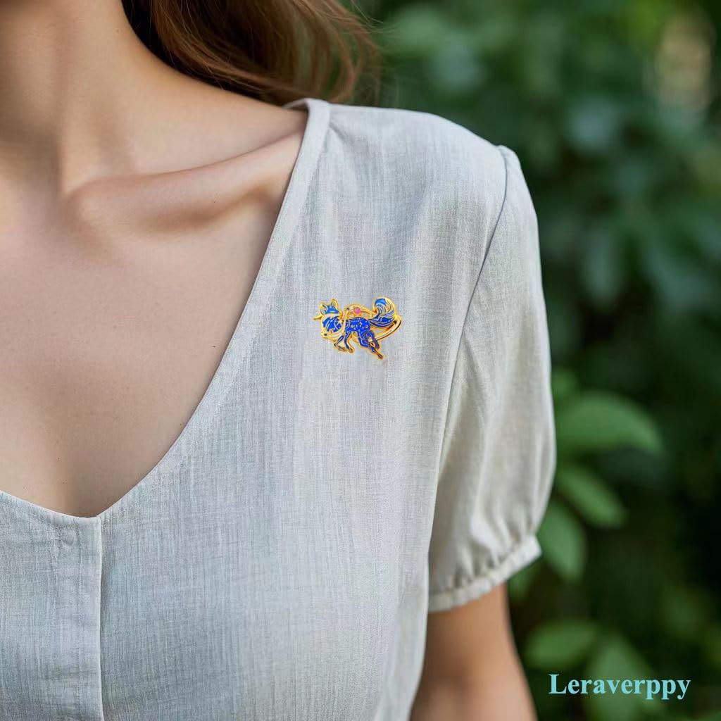 Enamel Pin,Cosmic Fox Lapel Pin,Mystery Space Fox Badge,Gift For Animal Lovers Space Enthusiast Teens Friend,Unique Fashion Brooch,Daily Wear Accessory,DIY Decor - Image 9