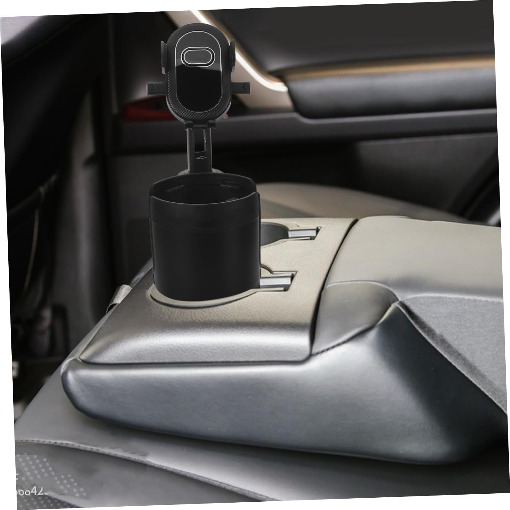 Operitacx Supporto Telefono Auto Portabicchiere Organizza Smartphone e Bevande Clip Sicura Compatibile Diverse Dimensioni Telefono e Tazze Facile Angolo Vista Resistente Usura