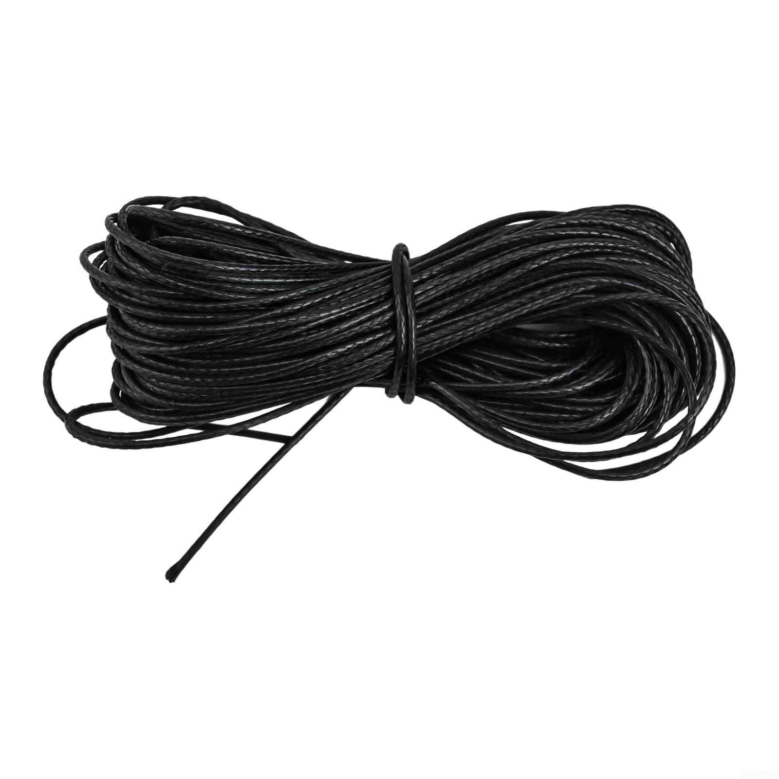 PU Leather Cord for DIY Crafting 10M Length for Jewelry Making Necklaces and Bracelets 0 8MM 1 0MM 1 2MM (0.8MM Black)