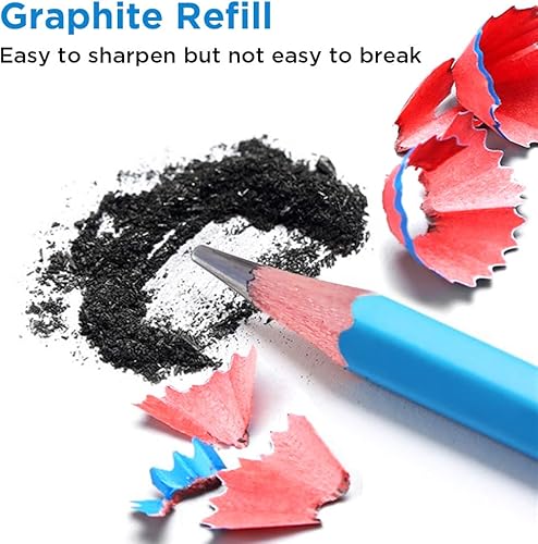 Miniatura 4 de Lápices de dibujo para dibujar 12B, 12 lápices de grafito profesionales más suaves y oscuros, lápices de dibujo artístico para sombrear para