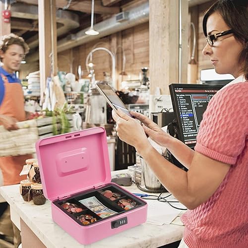 Miniatura 6 de KYODOLED Caja fuerte de metal portátil con cerradura de llave, libro secreto oculto, libro secreto seguro, libro de desviación con diccionario, 9.5