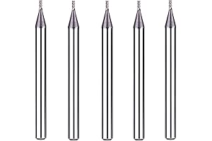 SpeTool 5Pcs Carbide End Mill 1/32&quot; Cutter