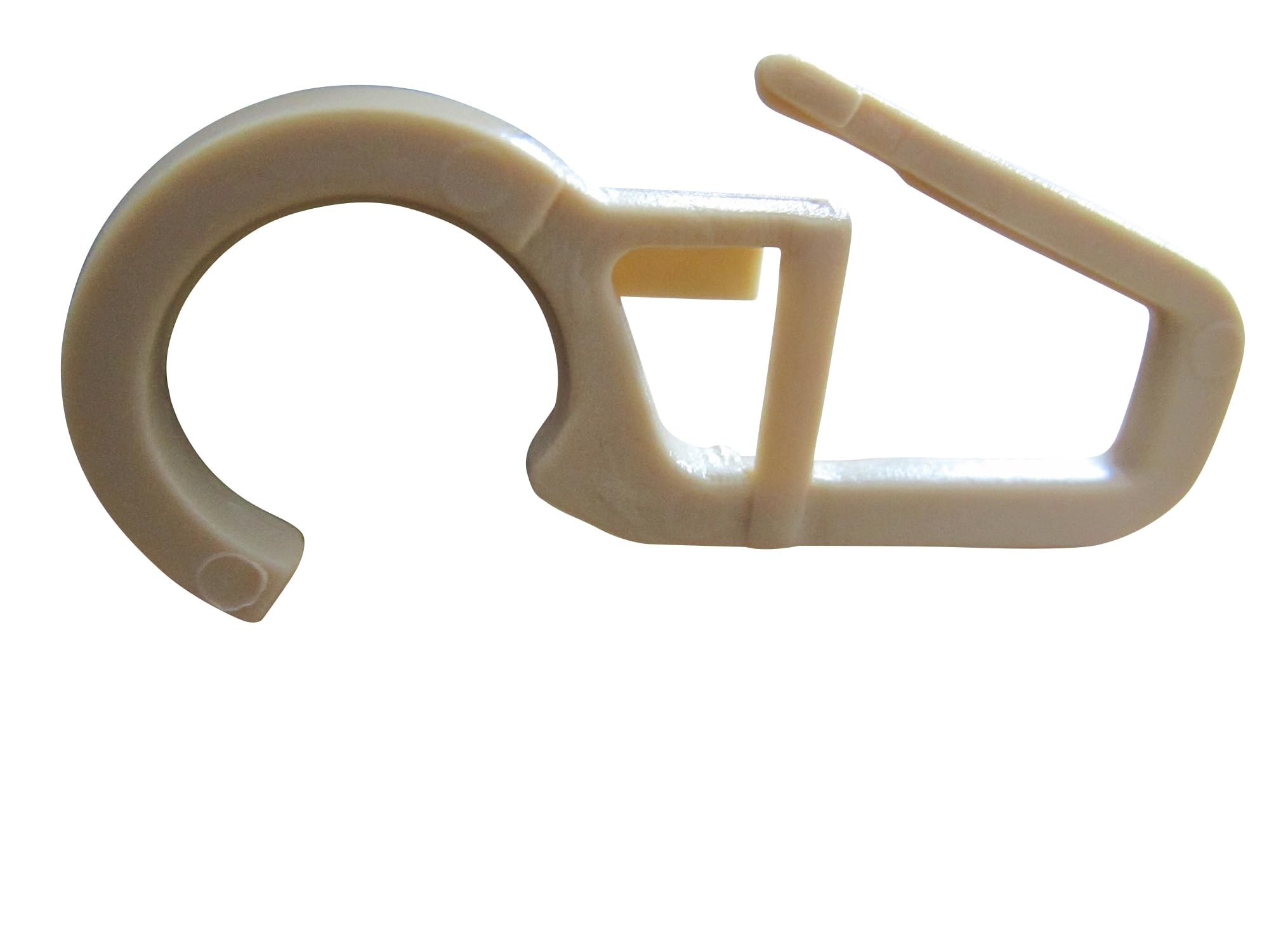 Überklipshaken, Faltenlegehaken für Gardinenringe Ø 12mm - beige - Gardinenhaken, Gardinenzubehör (500 Stück)
