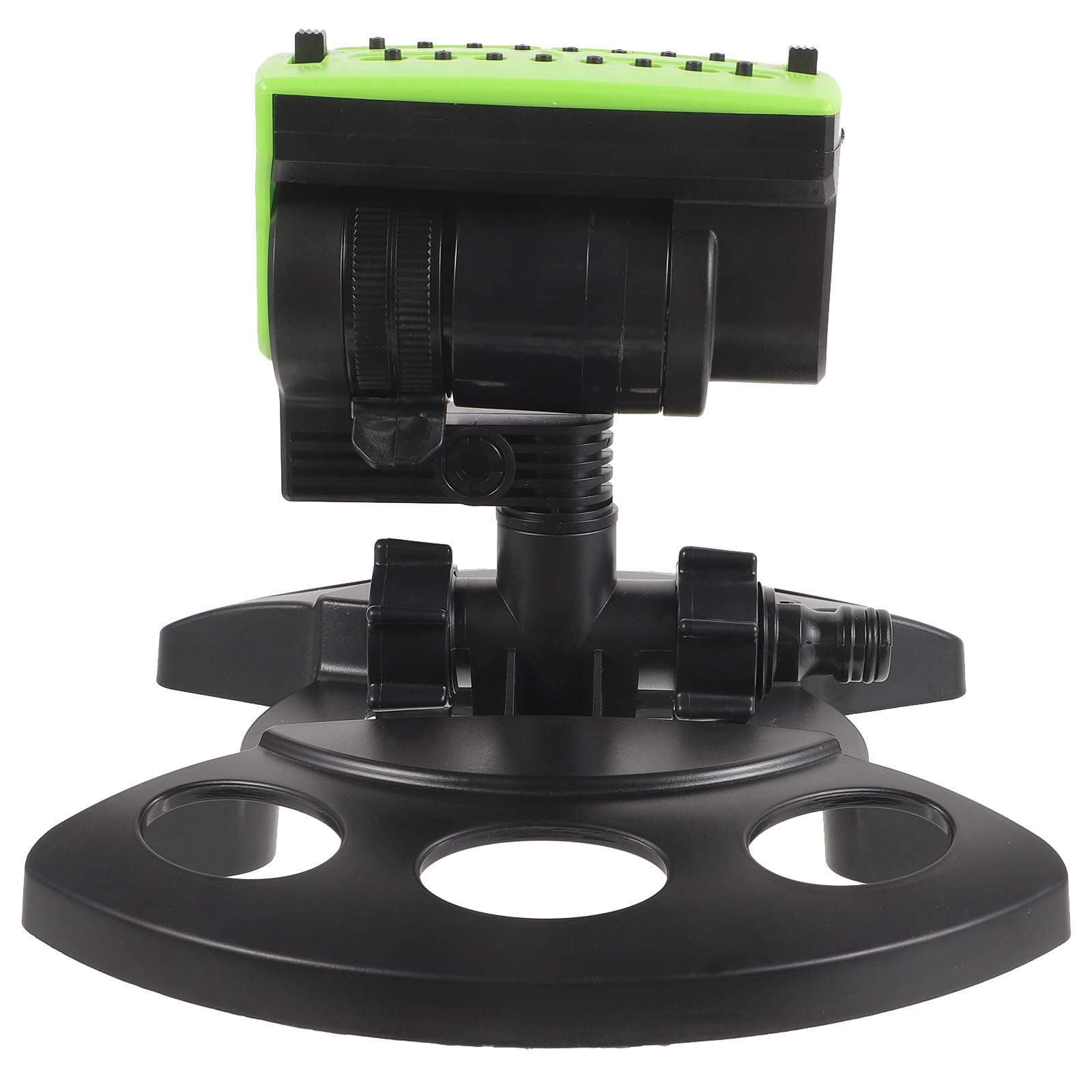 YARNOW Irrigatore Oscillante Automatico per Prato in Plastica 16 Fori Regolabile per Flusso D'acqua e Riduzione Consumo, per Manutenzione Prato e Giardino