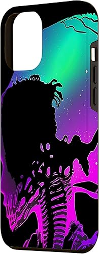 Miniatura 11 de iPhone 12/12 Pro Trippy Vaporwave Alien Head Skull Dripping Paint UFO Art Case