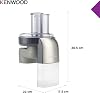 Kenwood Professional Slicer and Grater Apparatus AT340 - Kitchen Chef Accessory, 7 Stainless Steel Cutting Plates (Suitable for All Chef Kitchen Machines)