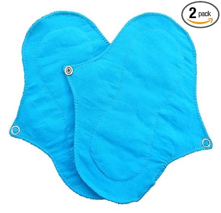 PREMIUM ReCyCloPads Reusable Waterproof Sanitary Napkins Cotton Period Cloth Pads Leak-Proof Protection for Women - Pack of 2