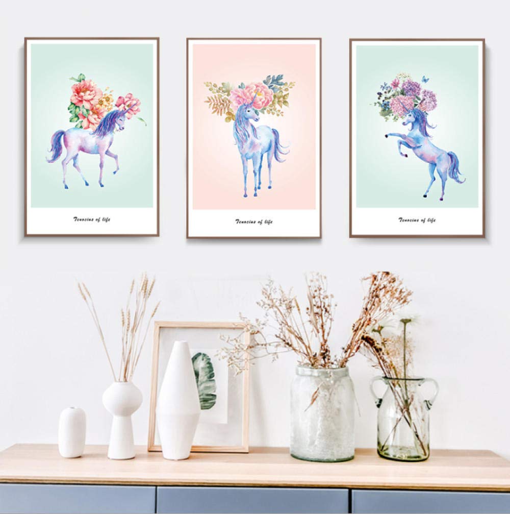 Peinture au pistolet sur toile dessin animé sans châssis pour décoration