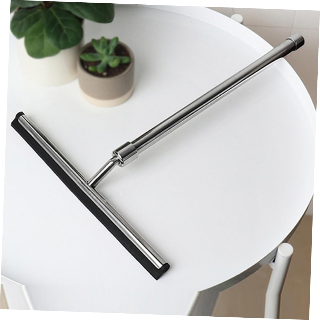Escobilla de Ducha Telescópica de Limpiador de Ventanas y Superficies de Diseño Ergonómico y Duradero para Baños y Ventanas Squeegee Multifuncional