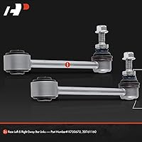 Vista 2 de A-Premium 2 eslabones de barra estabilizadora trasera, compatibles con Chevrolet Traverse, Camaro, Blazer, GMC Acadia (Limited), Buick Enclave