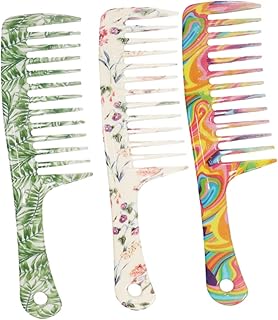 FRCOLOR 3 Pçs Escova Desembaraçadora Pente De Cabeleireiro Pente De Meninas Pente De Dente Largo Pente De Ondulação Cabo Reto Pente Para Cuidados O Cabelo Pente De Desembaraçar Pente