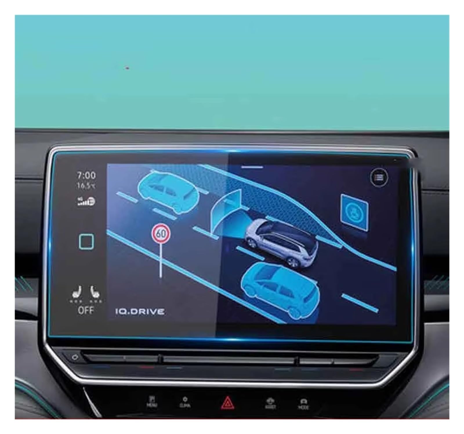 Écran GPS VW ID.4 protégé en voyage film verre trempé tableau de bord 2020-2021 - 5