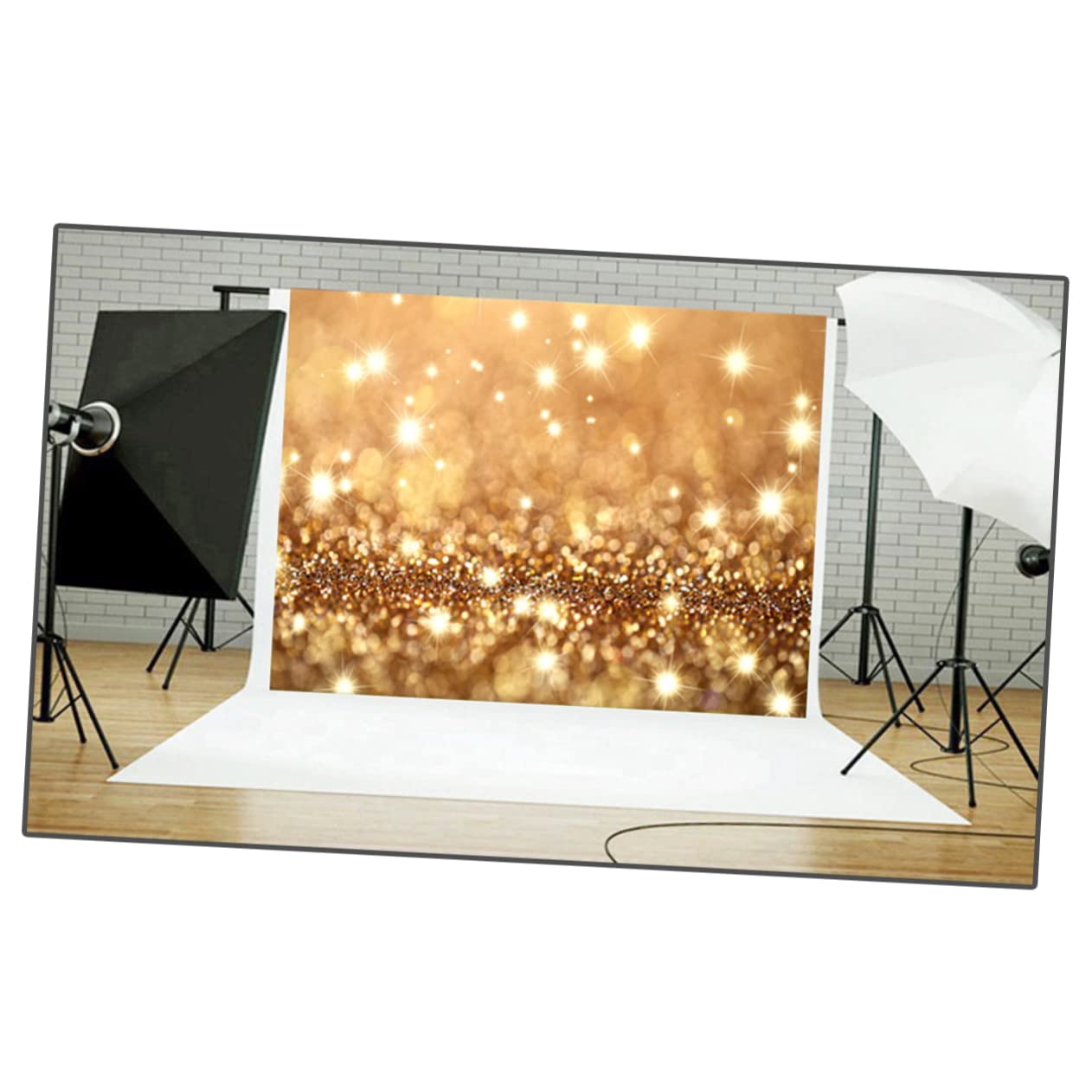 Fondale Fotografico Professionale 150x210 Cm Oro in Etilene Propilene | 1 Pezzo, Uso per Party e Shooting, Tocco Confortevole, Adatto ad Amatori e Professionisti