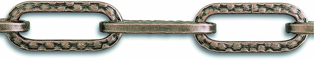 Chapuis LVBL10 łańcuch żyrandolowy okrągły brąz 8 kg maksymalne obciążenie / 2 mm średnica/długość 1,5 m