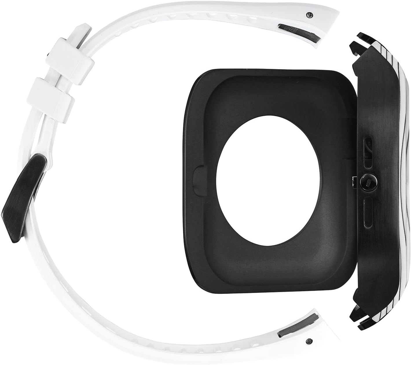 Humble Rich WBB0290-046 Sports Apple Watch Case, 1.8 inches (45 mm), Series 9/8/7 Compatible, Recycled Stainless Steel Case, Gray Band, Unisex