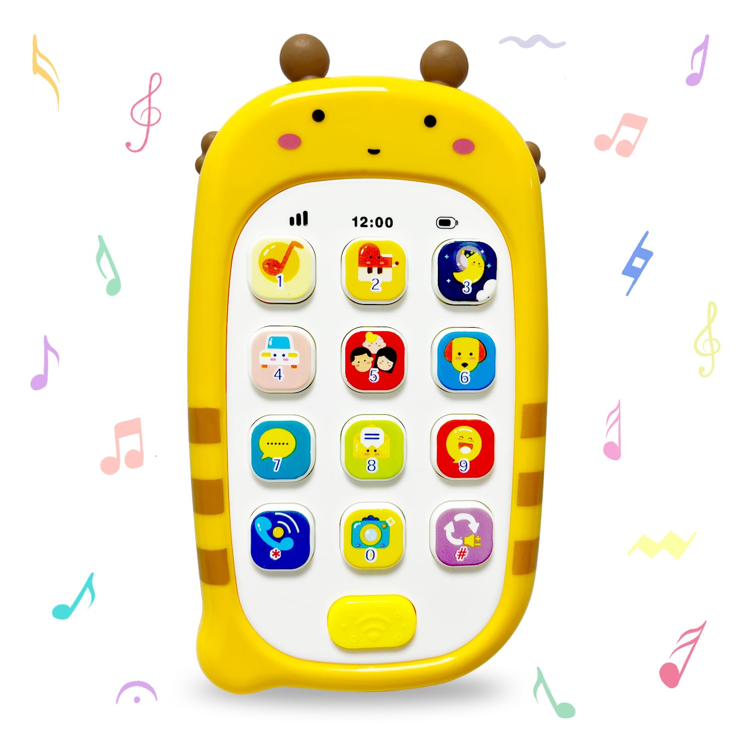 Steemjoey Movil Bebe, Juguetes Musical Bebes 6-12 Meses, Juguetes Educativos de Música con Sonidos y Canciones Juguete Preescolar Juguetes Interactivo, Regalo para Bebe 1 2 3 Año