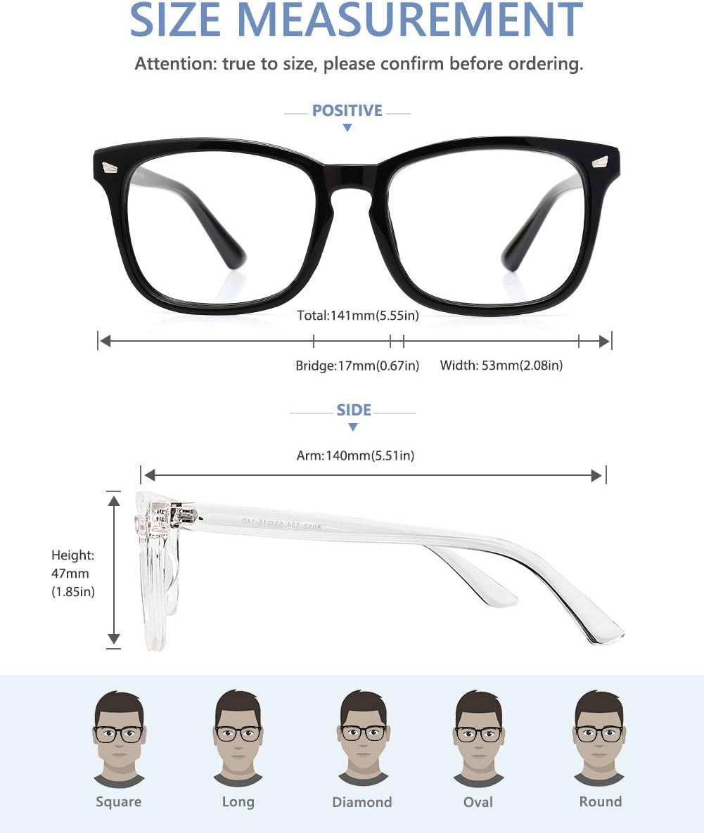 Cyxus Nerd Glasses for Women Men Non Prescription Eyewear Frames Fashion Eyeglasses Clear Lens for any Occasion