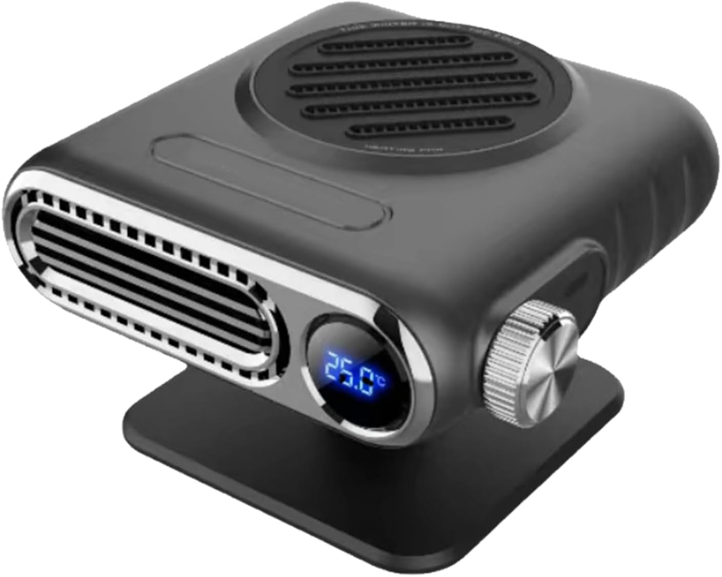 12V Car Heater with Digital Display Fast Heating for Defrosting, Demisting, Reliable Winter Accessory for Clear Windscreens
