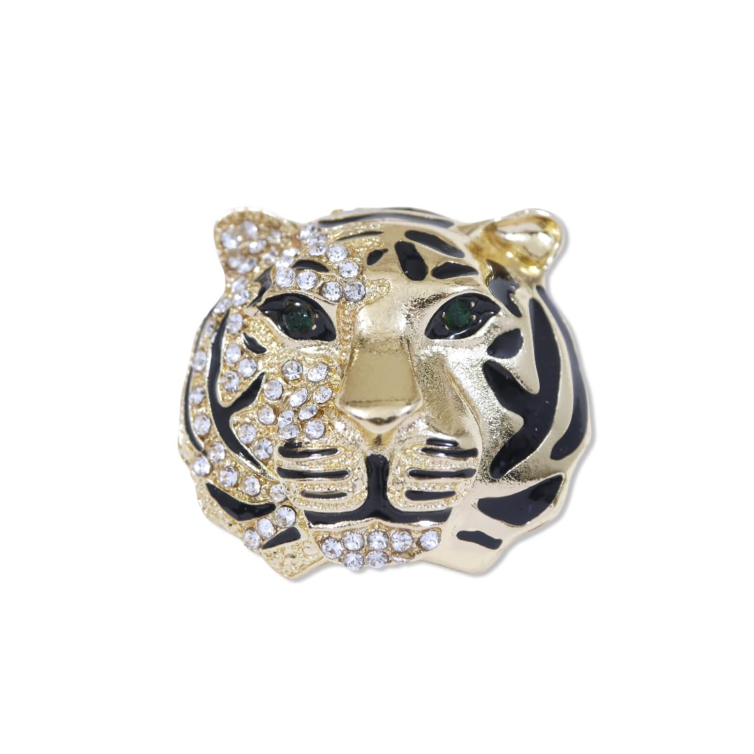 adorn Rhinestione Golden Lion Blazer Suit Coat Brooch For Men/Women (B2387)-picture-53