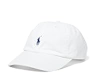 Polo Ralph Lauren Men`s Cotton Chino Baseball Cap (White(3007)/Navy/White, One Size)