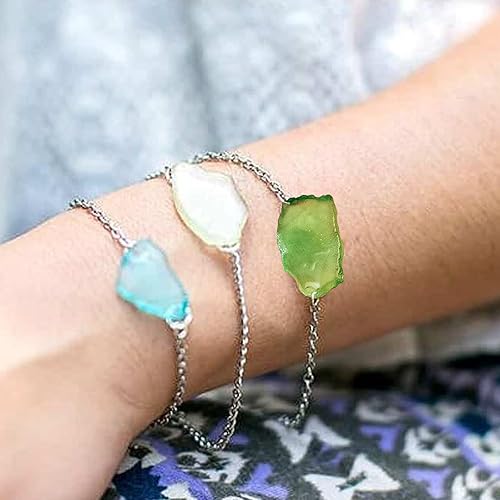 Miniatura 6 de Nwsrayu 2 libras, 32 onzas, mezcla transparente azul esmerilado, vidrio de mar, piezas de vidrio de mar triturado, relleno de jarrón, decoración de