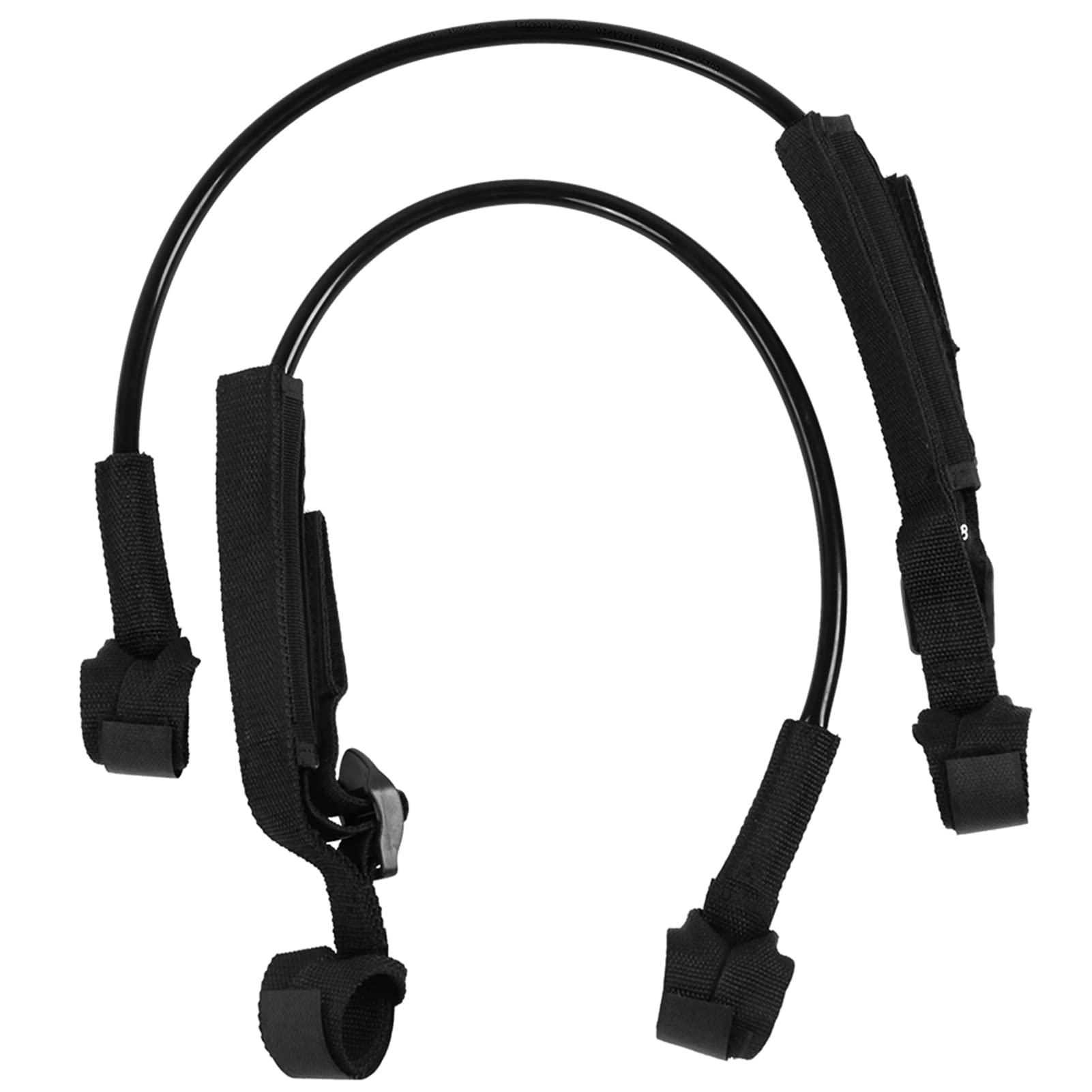 2PCS 28-34 Zoll schwarze verstellbare Sicherheits-Windsurf-Geschirrleine, Surfzubehör zum Windsurfen, hochfestes TPU-Material mit Verschleißfestigkeit, ungiftig und (Schwarz)